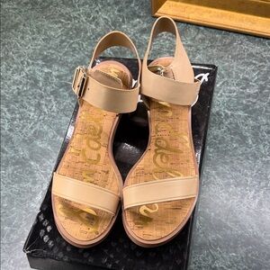 Sam Edelman Tan Buckle Sandals